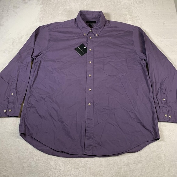 croft & barrow Other - Croft & Barrow‎ Shirt Mens XL Purple Nightshade Button Down Long Sleeve NEW